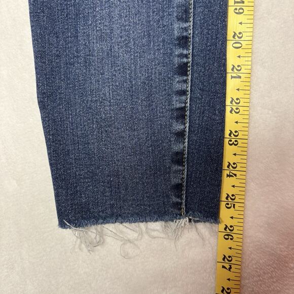Judy Blue Beverly Vintage Relaxed Fit Distressed Raw Hem Jeans Womens Size 5/27 - Picture 12 of 14